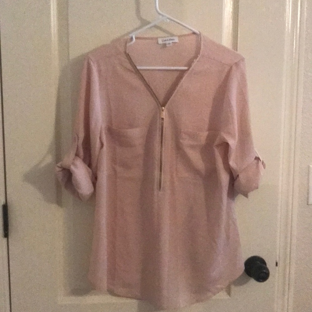 Calvin Klein light pink blouse